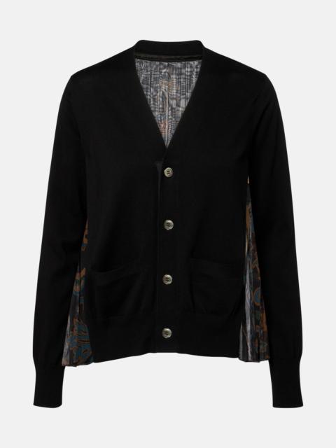 Cotton tulle cardigan