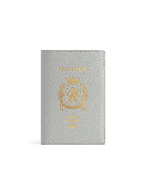 Men's Passport Holder in Balenciaga Grey