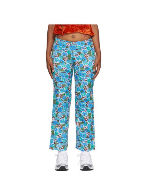 Blue Floral Lounge Pants