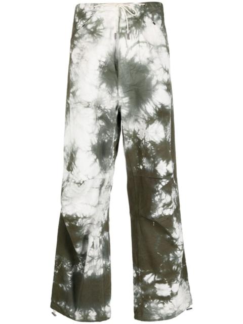 tie-dye cargo trousers
