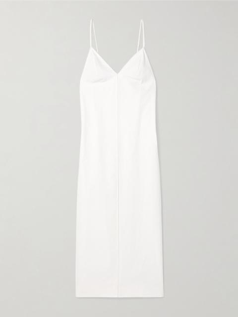 Tulula silk-poplin maxi dress White