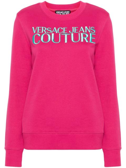 logo-embroidered cotton sweatshirt