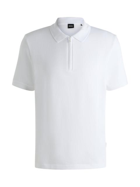 POLO SHIRT WITH SEERSUCKER STRUCTURE