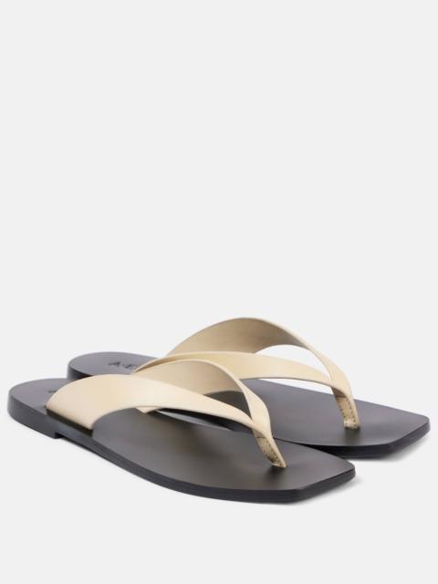 Kinto leather thong sandals