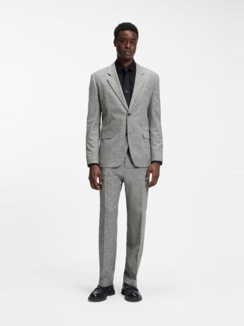 TWO-PIECE MODERN-FIT SUIT IN SHARKSKIN FABRIC