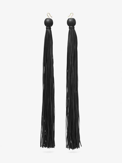 Tassel Leather Earrings