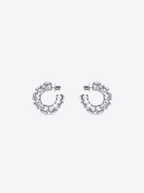 SMALL CRYSTAL HOOPS