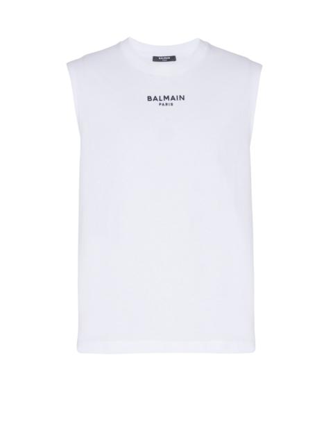Balmain Paris embroidered vest top