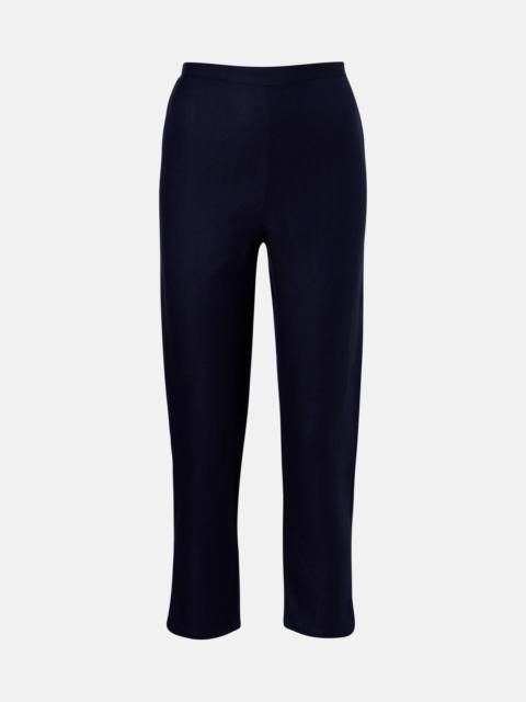 Linen-blend capri pants