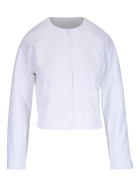 collarless cotton jacket