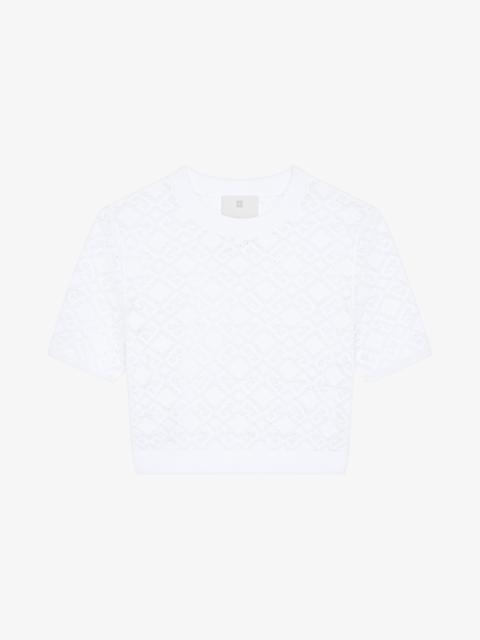 CROPPED SWEATER IN MONOGRAM 72 JACQUARD