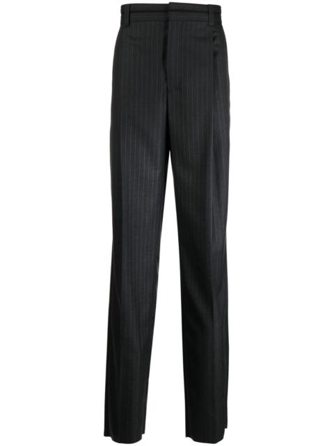 tailored striped virgin-wool trousers