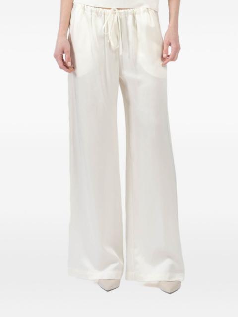Gemma drawstring-waistband wide-leg trousers