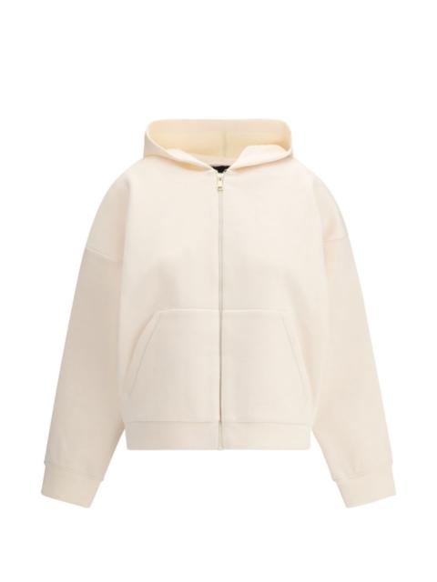hooded zip sweatshirt