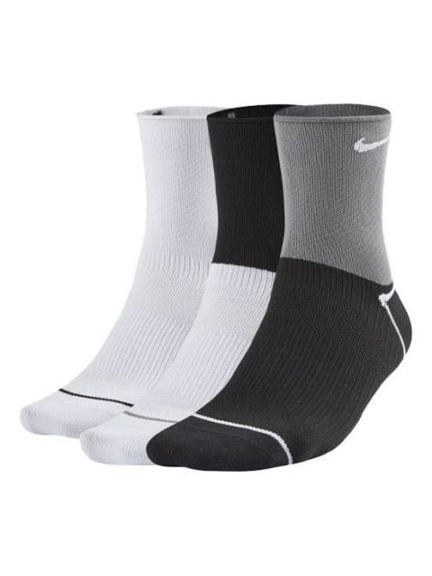 Nike Unisex Everyday Plus Lightweight Sports Socks 3 Packs Black/White/Grey CK6021-904