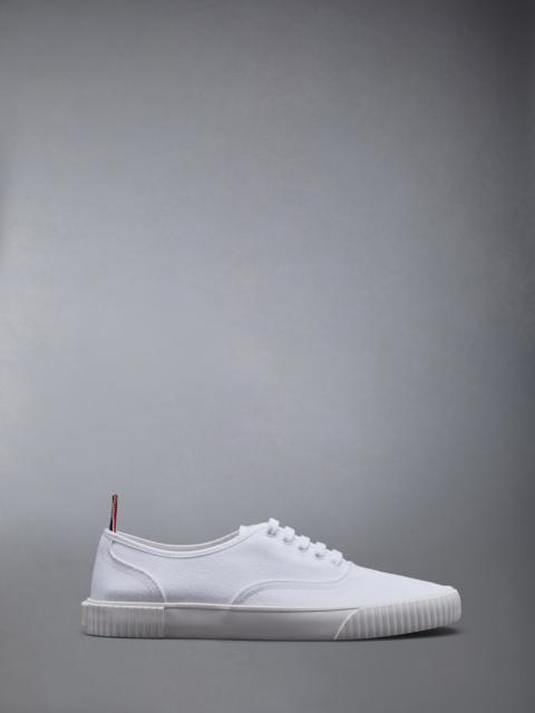 White Cotton Canvas Heritage Sneaker