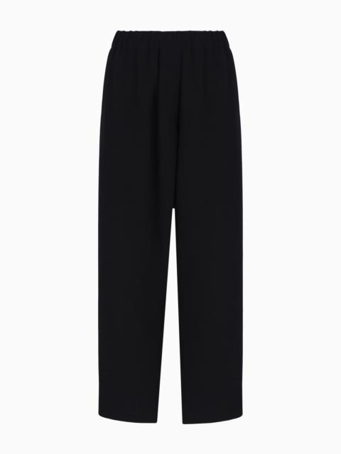 Smooth, silk-cady trousers