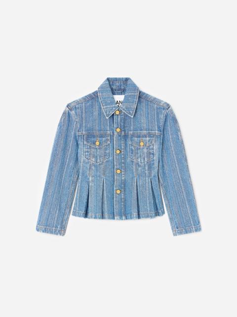 Structured Denim Fitted Jacket