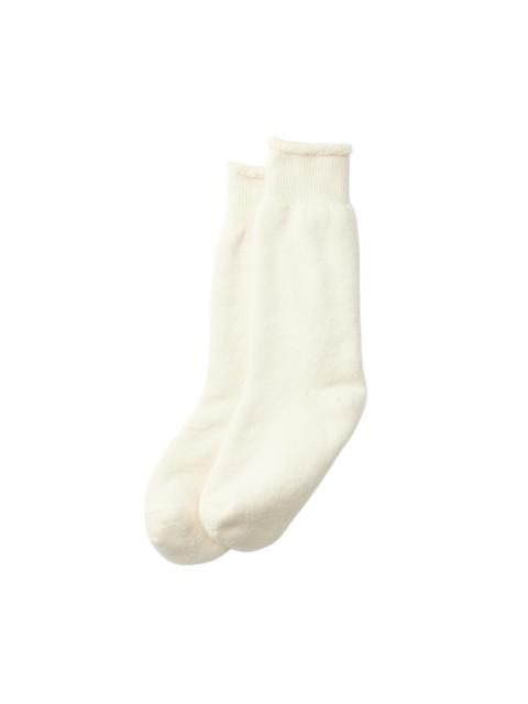Double Face Crew Socks Ivory