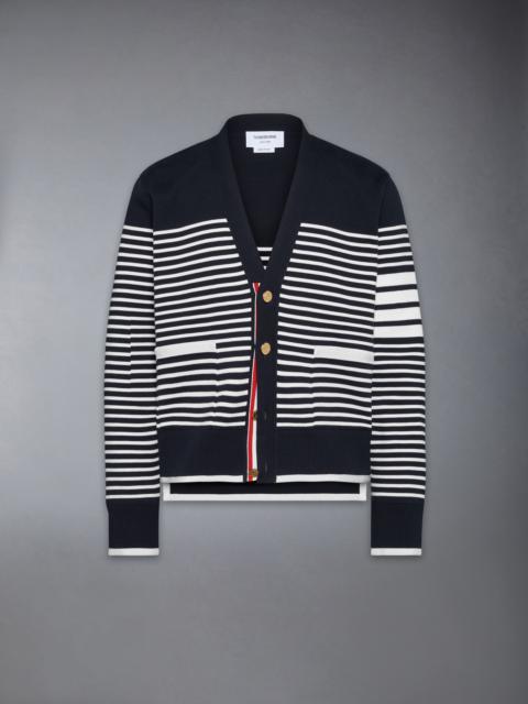 MILANO STITCH STRIPED BOXY FIT CARDIGAN