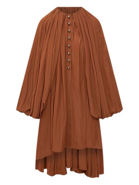 cotton pleated dress