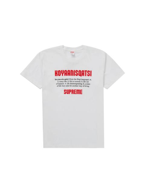Supreme Koyaanisqatsi Tee White