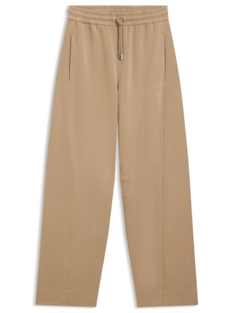 BALLOON TROUSERS IN STRETCH JERSEY WITH EMBROIDERED LOGO