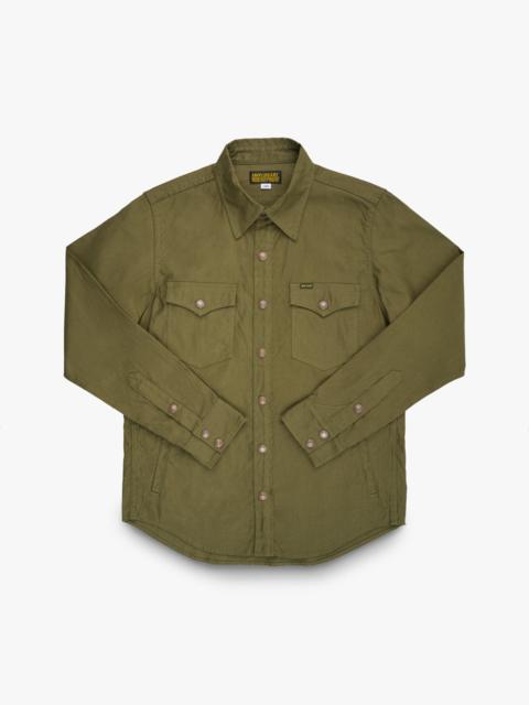 8OZ MILITARY WHIPCORD CPO SHIRT - OLIVE