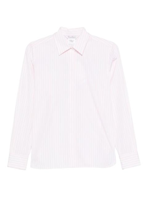 stripe-pattern shirt