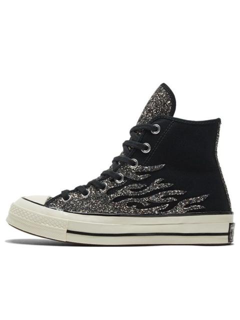 (WMNS) Converse Chuck 70 High 'Archival Glitter Flame - Black Egret' 569387C