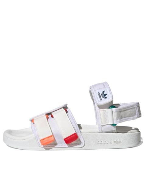 adidas Adilette Sandal 4.0 'White Scarlet True Orange' GZ8828