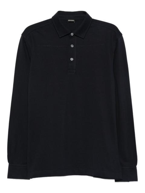 long-sleeve polo shirt