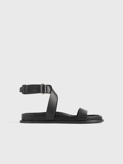 The Leather Chunky Sandal black