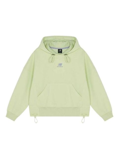 (WMNS) New Balance Casual Hoodie 'Light Green' AWT13338-CFG
