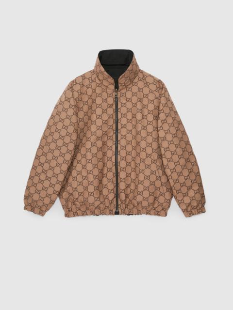 Reversible poplin jacket