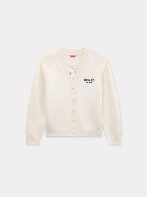 'Boke Flower' embroidered cardigan in wool