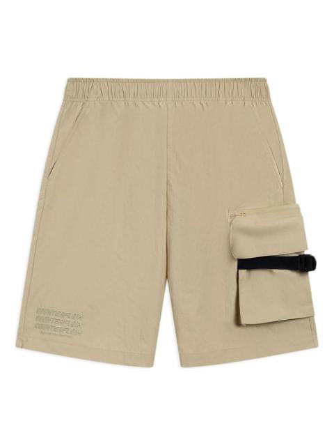 Li-Ning Counterflow Embroidery Logo Cargo Shorts 'Khaki' AKSSA37-3