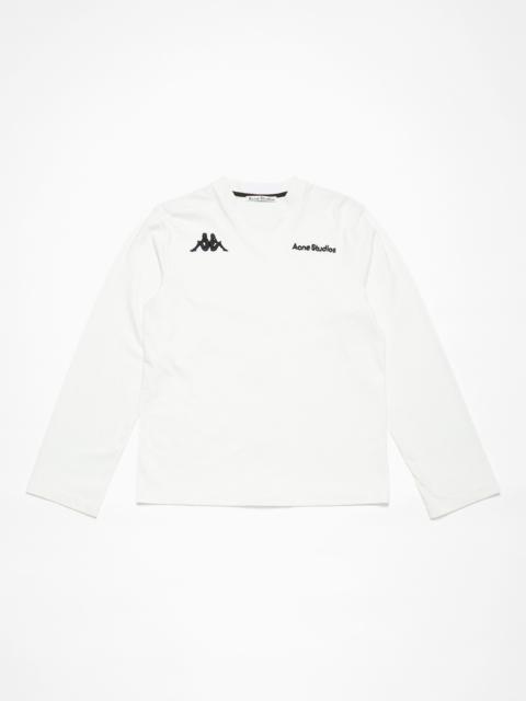 Long sleeve logo t-shirt - Acne Studios x Kappa - White