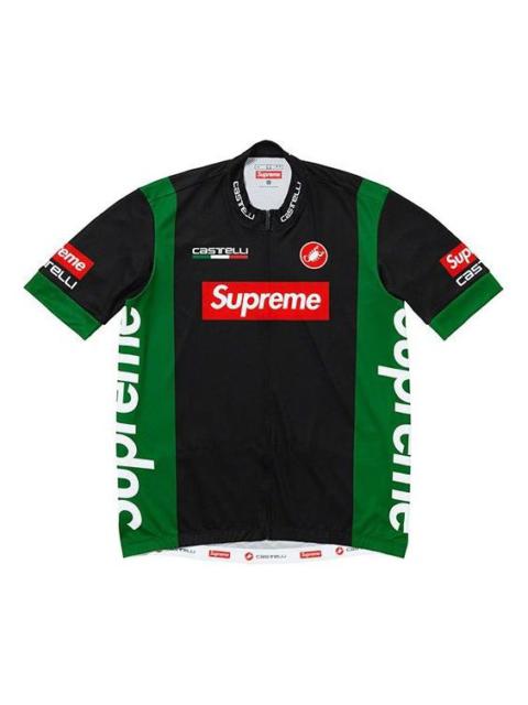 Supreme SS19 x Castelli Cycling Jersey Crossover Bike Short Sleeve Unisex Green SUP-SS19-10393