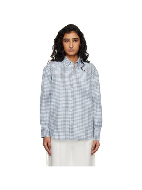 Blue Oversized BD Checked Shirt