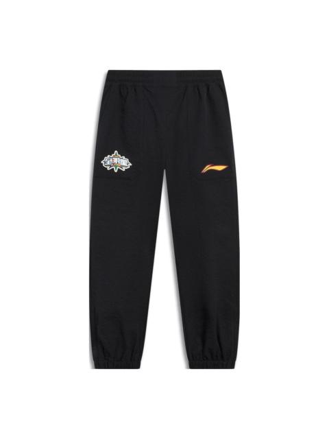 Li-Ning CBA All Star Graphic Joggers Pants 'Black' AYKT603-1