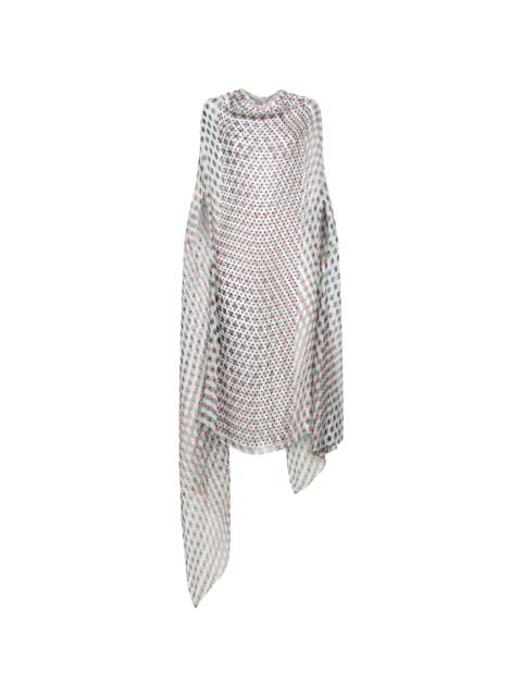 Dries Van Noten Draped Polka-dot Dress