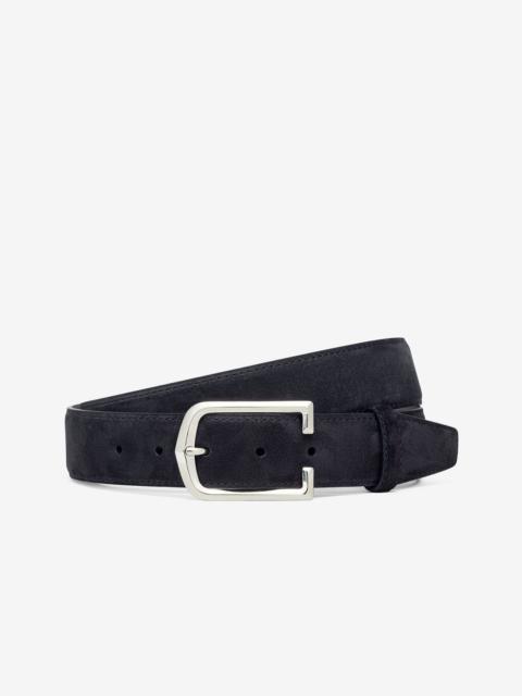 Blue suede belt
