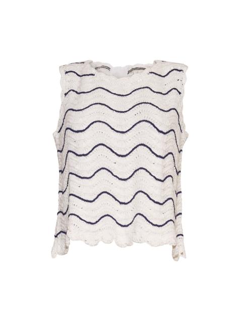 Casey Top
Ride the Wave in this Hand-Crocheted Dream