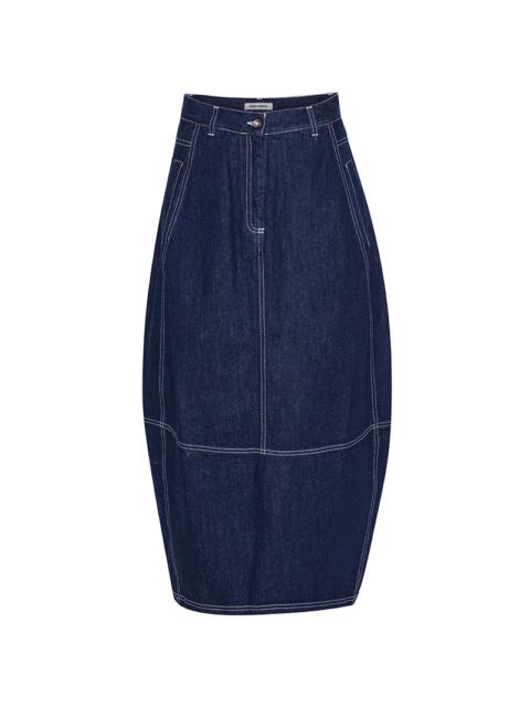DUSK DENIM SKIRT - NAVY DENIM