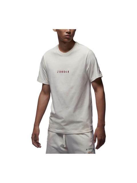 Air Jordan Embossed Air Crew T-Shirt 'White' DM3183-133