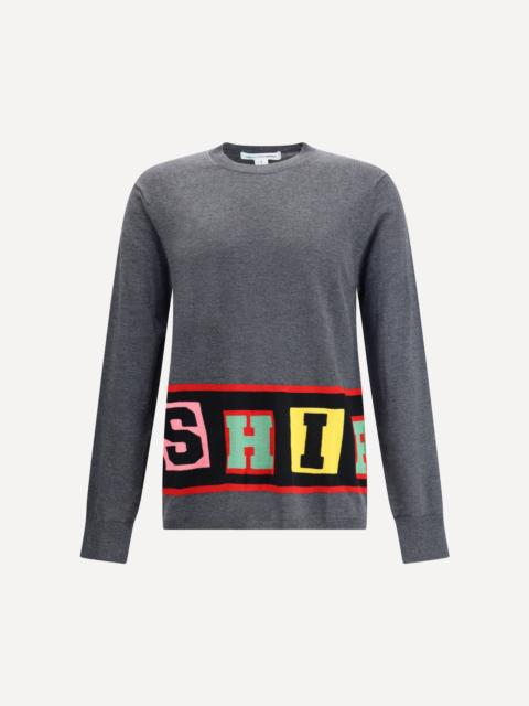 Crewneck Sweater with colorful lettering