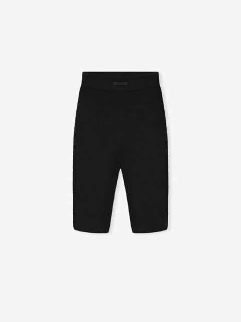 Womens Waffle Biker Short