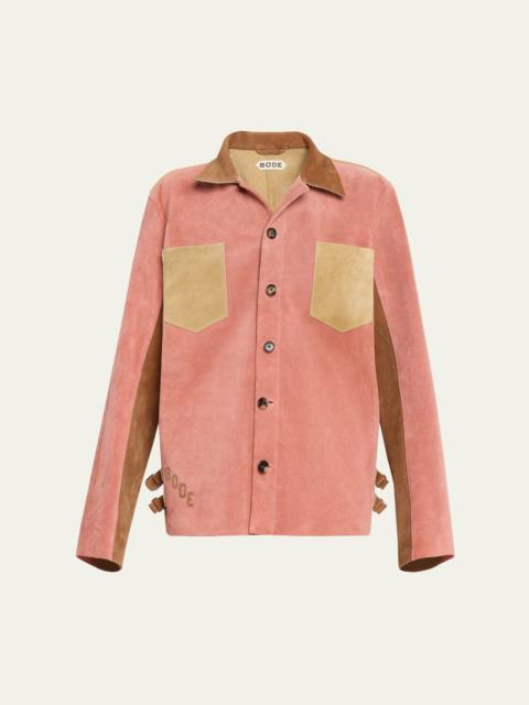 Buckled Multi Suede Work Shirt