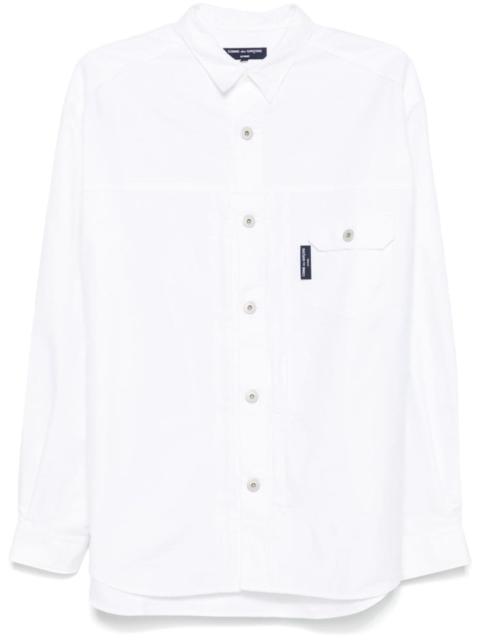 pintuck-detail shirt